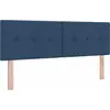 Image de Tête de lit LED vidaXL avec bandes lumineuses LED bleues 144 cm Tissu