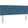 Image de Tête de lit LED vidaXL avec bandes lumineuses LED bleues 144 cm velours
