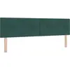 Image de Tête de lit LED vidaXL avec bandes lumineuses LED vertes 180 cm velours