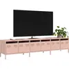 Image de vidaXL Armoire TV rose 202x39x43,5 cm Acier laminé à froid