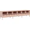 Image de vidaXL Armoire TV rose 202x39x43,5 cm Acier laminé à froid