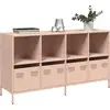 Image de vidaXL Sideboard Rosa 135x39x73,5 cm Acier laminé à froid