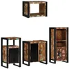 Image de Vidaxl Ensemble De Mobilier De Salle De Bain 4 Pcs Bois Recyclé Solide