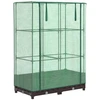 Image de vidaXL Lit surélevé avec serre aspect rotin 80x40x123 cm