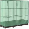 Image de vidaXL Lit surélevé avec serre aspect rotin 120x40x123 cm