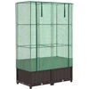 Image de vidaXL Lit surélevé avec serre aspect rotin 80x40x138 cm