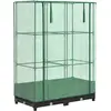 Image de vidaXL Lit surélevé avec serre aspect rotin 80x40x123 cm