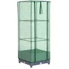 Image de vidaXL Lit surélevé avec serre aspect rotin 40x40x123 cm
