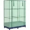 Image de vidaXL Lit surélevé avec serre aspect rotin 80x40x123 cm
