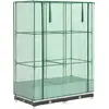 Image de vidaXL Lit surélevé avec serre aspect rotin 80x40x123 cm