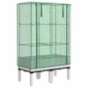 Image de vidaXL Lit surélevé avec serre aspect rotin 80x40x140 cm