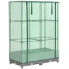 Image de vidaXL Lit surélevé avec serre aspect rotin 80x40x123 cm
