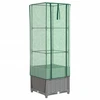 Image de vidaXL Lit surélevé avec serre aspect rotin 40x40x139 cm