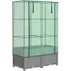 Image de vidaXL Lit surélevé avec serre aspect rotin 80x40x138 cm