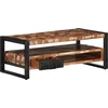 Image de vidaXL Table basse multicolore 90x50x36 cm Vieux bois massif