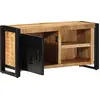 Image de vidaXL Armoire TV 80x30x40 cm Bois massif rugueux Mango