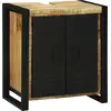 Image de Meuble sous-vasque vidaXL marron 55 x 35 x 60 cm en bois massif de manguier