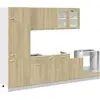 Image de vidaXL Ensemble de 8 armoires de cuisine Lyon Chêne Sonoma Matériau dérivé du bois