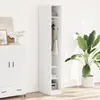 Image de vidaXL Armoire blanche 30x50x200 cm Bois composite