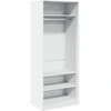 Image de vidaXL Armoire blanche 80x50x200 cm Bois composite