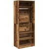 Image de vidaXL Armoire imitation bois ancien 80x50x200 cm Bois composite