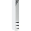 Image de vidaXL Armoire blanche 30x50x200 cm Bois composite