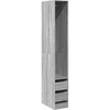 Image de vidaXL Armoire Gris Sonoma 30x50x200 cm Bois composite