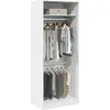 Image de vidaXL Armoire blanche 80x50x200 cm Bois composite