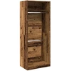 Image de vidaXL Armoire imitation bois ancien 80x50x200 cm Bois composite