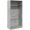 Image de vidaXL Armoire gris béton 100x50x200 cm Bois composite