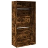 Image de vidaXL Armoire chêne fumé 100x50x200 cm Bois composite