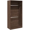 Image de vidaXL Armoire à vêtements aspect chêne brun 100x50x200 cm Bois composite