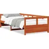 Image de vidaXL Lit de jour sans matelas brun cireux 80x200 cm pin massif