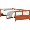 Image de vidaXL Lit de jour sans matelas brun cireux 90x200 cm pin massif