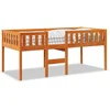 Image de vidaXL Lit d'enfant sans matelas brun cireux 90x190 cm pin massif