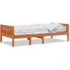 Image de vidaXL Lit d'enfant sans matelas brun cireux 80x200 cm pin massif
