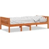 Image de vidaXL Lit d'enfant sans matelas brun cireux 90x200 cm pin massif