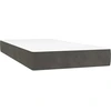Image de Matelas à poches pour enfants, gris foncé, 80X160 cm, velours Lumarko !