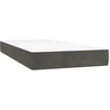 Image de Matelas à ressorts, gris foncé, 80X210X20 cm, velours Lumarko !