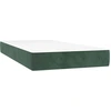 Image de Matelas à poches, vert foncé, 80X220X20 cm, velours Lumarko