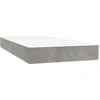 Image de Matelas à poches, gris clair, 90X220X20 Cm, velours Lumarko !