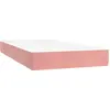 Image de Matelas de poche, rose, 100X220X20 Cm, velours Lumarko