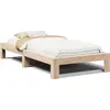 Image de vidaXL Lit en bois massif sans matelas 75x190 cm pin
