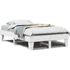 Image de vidaXL Lit en bois massif sans matelas Blanc 135x190 cm pin