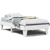 Image de vidaXL Lit en pin massif sans matelas blanc 90x190 cm