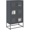 Image de vidaXL Highboard Anthracite 68x39x123 cm Acier