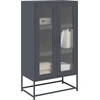 Image de vidaXL Highboard Anthracite 68x39x123 cm Acier