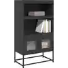 Image de vidaXL Highboard noir 68x39x123 cm acier