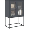 Image de vidaXL Highboard Anthracite 68x39x107 cm Acier