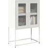 Image de vidaXL Highboard blanc 68x39x107 cm acier